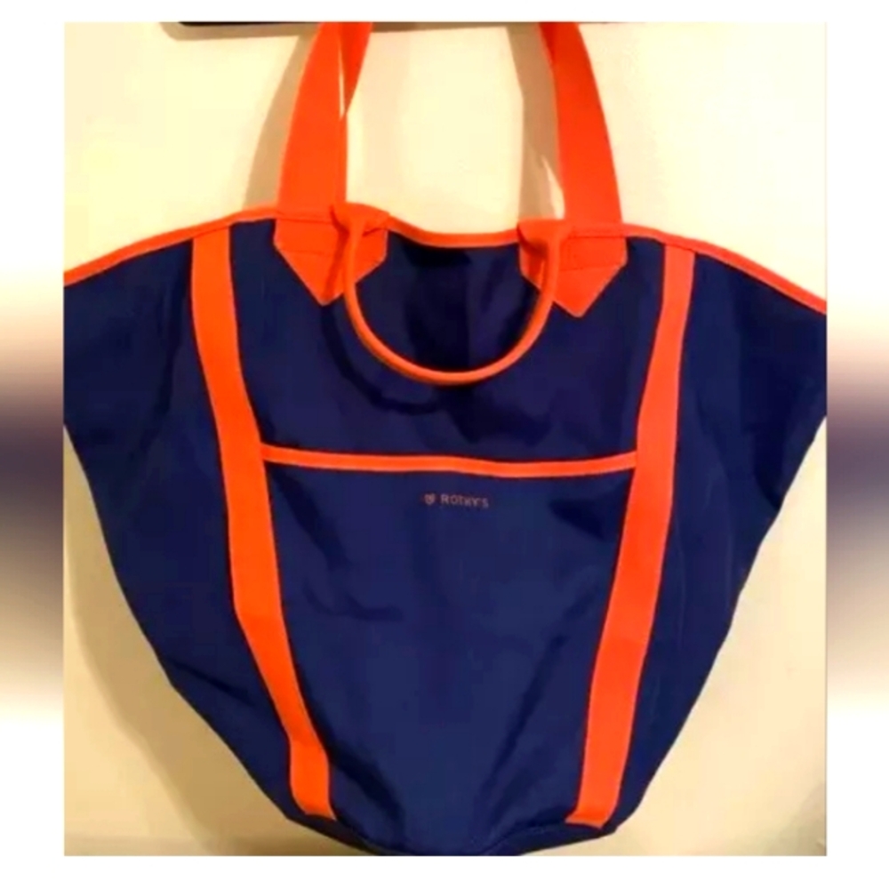 ROTHY's Reversible Blue/White Beach Tote Bag